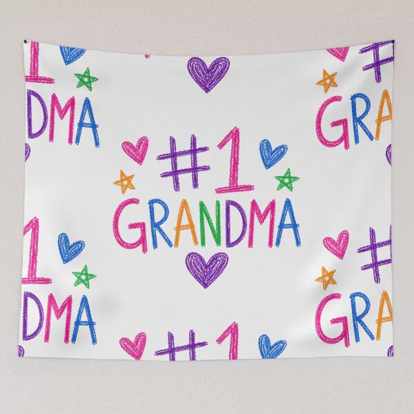 Item preview, #1 Grandma – A Hug in Crayon designed and sold by Stubblejumper Artworks.