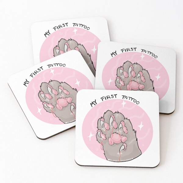 Item preview, My First Tattoo Cat Scratch Paw designed and sold by elgatoysuhumana.