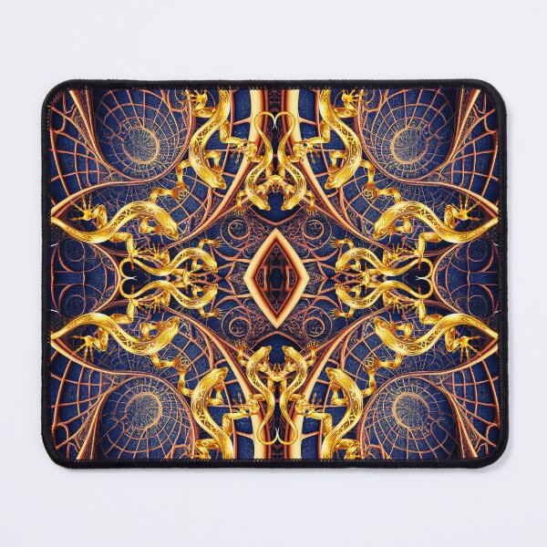 Item preview, Golden Lizard Mandala Fractal designed and sold by chantalittah.