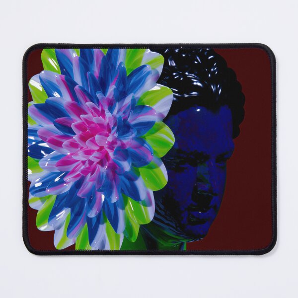 Item preview, Neon Floral Afrofuturist Portrait designed and sold by bubblegoth.
