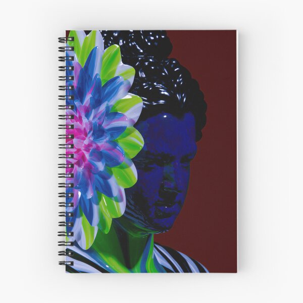 Item preview, Neon Floral Afrofuturist Portrait designed and sold by bubblegoth.