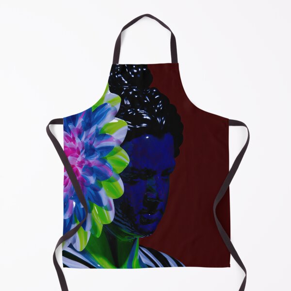 Item preview, Neon Floral Afrofuturist Portrait designed and sold by bubblegoth.