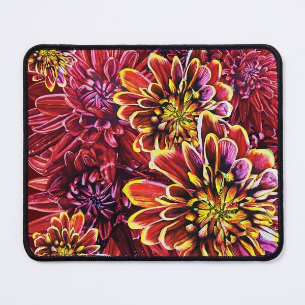 Item preview, Red Chrysanthemums 4 designed and sold by nastiaart.