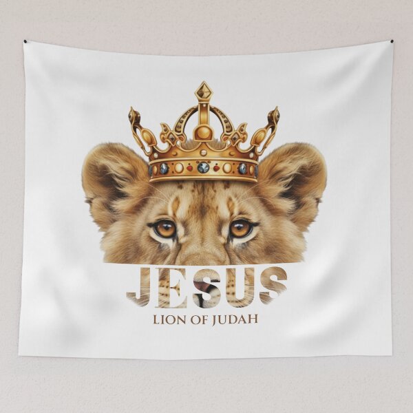 Item preview, Lion of Judah Bible Verse Revelation 5:5 Christian Faith Gift T-Shirt designed and sold by BLESSEDBRUSH.