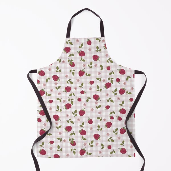 Item preview, Raspberry Picnic | Hand-Drawn Raspberry Gingham Pattern designed and sold by WEBiC-ART Creative Studio.
