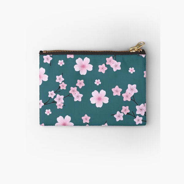 Item preview, Cherry Blossom Drops - Teal designed and sold by Inspirarmi-.