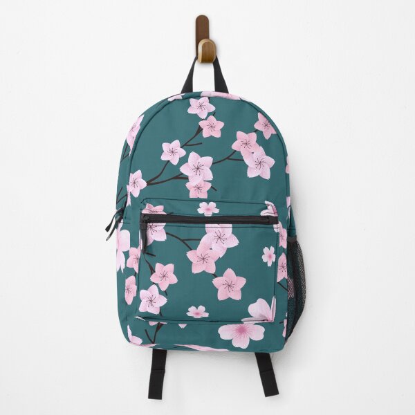 Item preview, Cherry Blossom Drops - Teal designed and sold by Inspirarmi-.