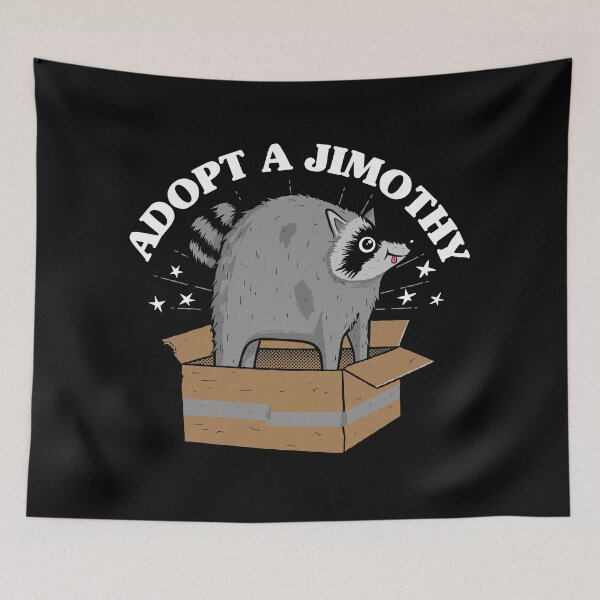 Item preview, Adopt a Jimothy - Seattle Raccoon designed and sold by therocketman.