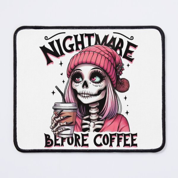 Item preview, Nightmare Before Coffee Skeleton Girl designed and sold by INKRebelGraphic.