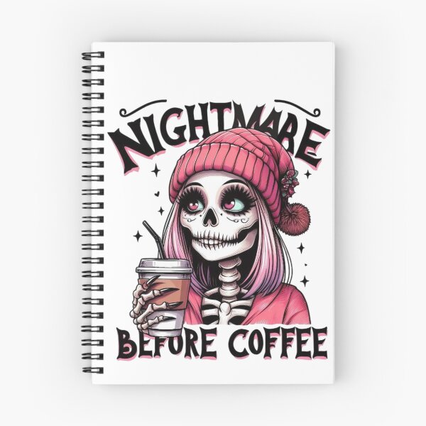Item preview, Nightmare Before Coffee Skeleton Girl designed and sold by INKRebelGraphic.