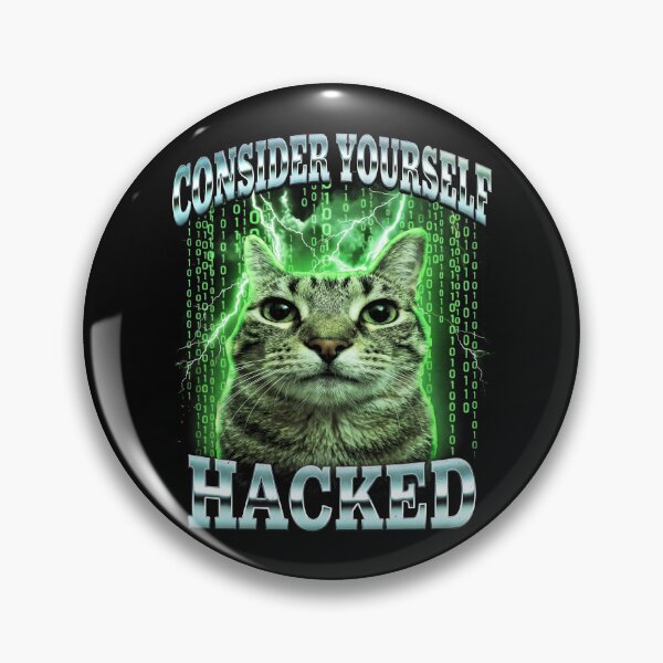 Item preview, Hacker Cat Shirt Funny Cat Meme T-Shirt Consider Yourself Hacked Tee Cyber Security Tech Humor Top Gift for Hacker [Black Shirt Only] designed and sold by Off-Road-Zone.