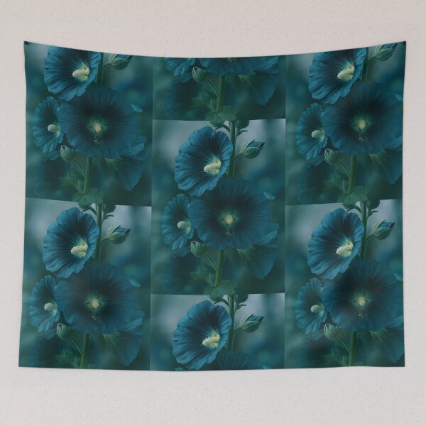 Item preview, Blue Hollyhocks designed and sold by C ON V E RS A T I O N~PE A C E ™.