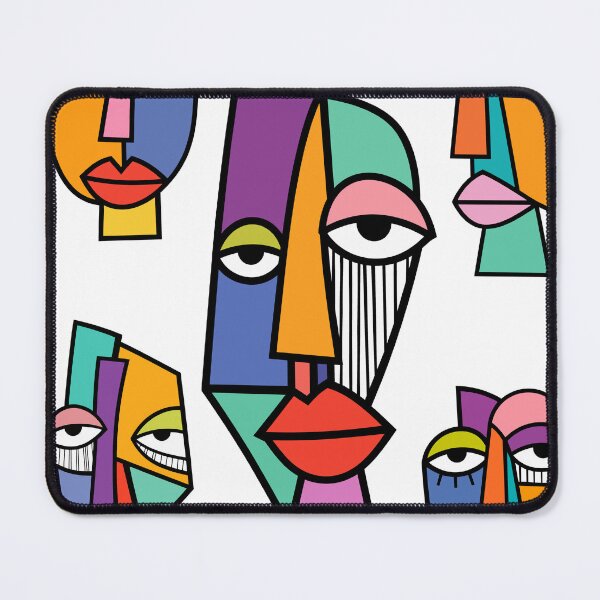 Item preview, Modern Geometric Faces Collage designed and sold by MTacher.