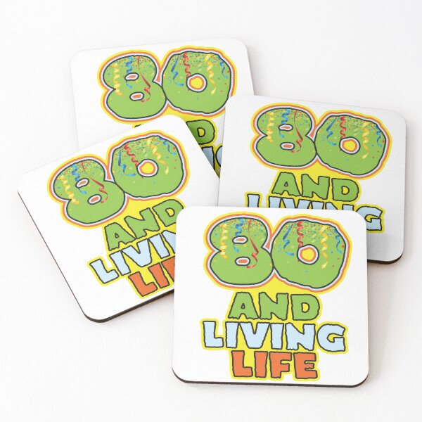 Item preview, 80 and Living Life - Funny 80th Birthday Celebration designed and sold by PCStudio57.