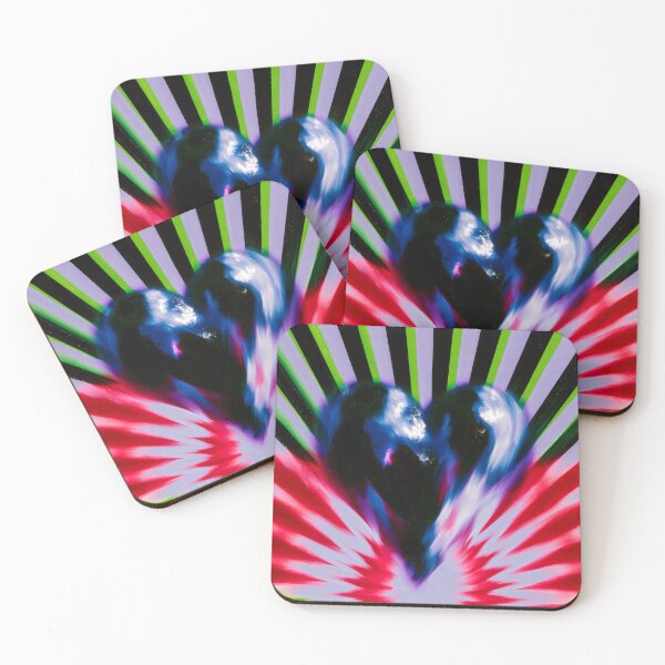 Item preview, Electric Striped Heartburst Illusion designed and sold by bubblegoth.
