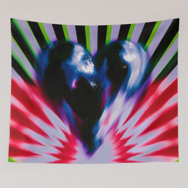 Item preview, Electric Striped Heartburst Illusion designed and sold by bubblegoth.