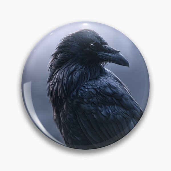 Item preview, Raven on Fence Post, Wildlife designed and sold by GuildedWordGraphics.