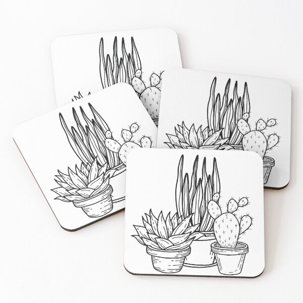 Item preview, Minimal Desert Cacti Illustration designed and sold by CityMouse-Art.