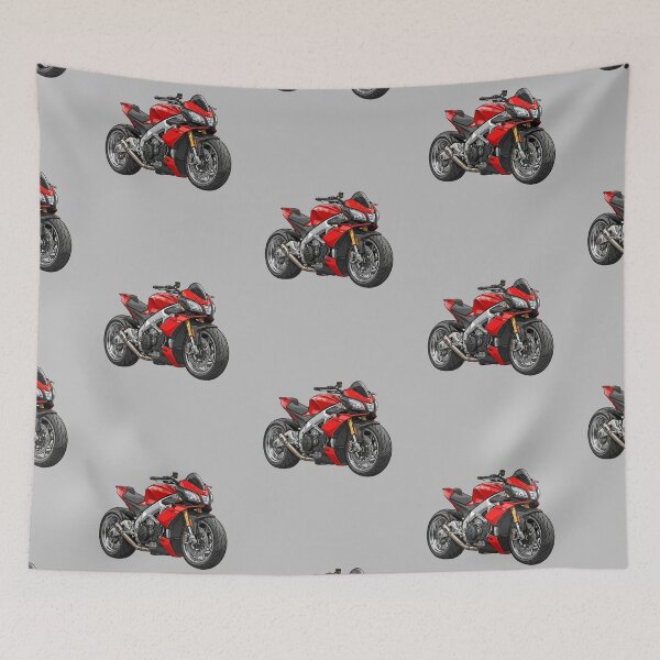 Item preview, Aprilia Tuono V4 Factory Motorcycle Art Illustration designed and sold by Motorline44.