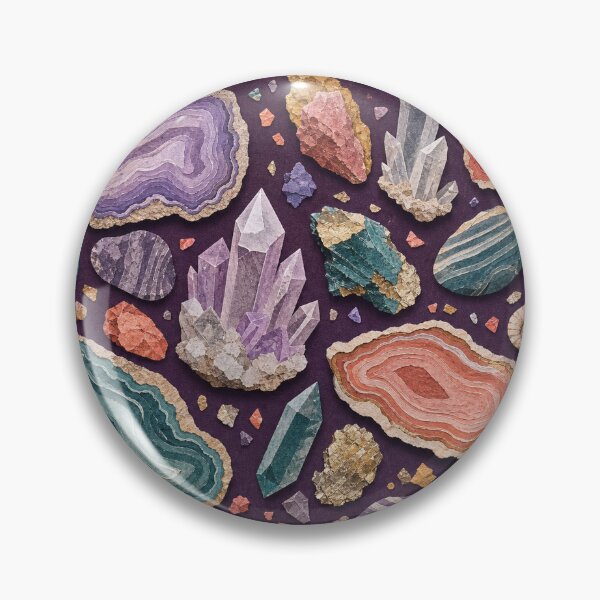 Item preview, Geological Treasures Seamless Pattern designed and sold by VerdantStudio.