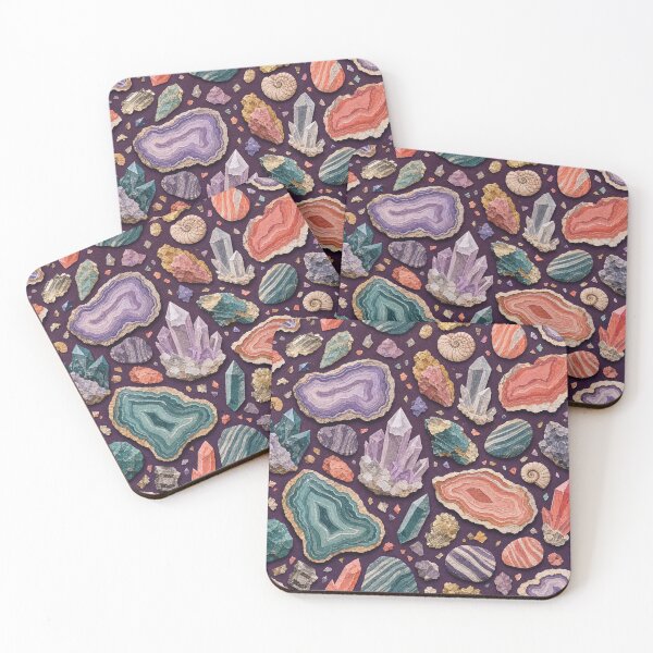 Item preview, Geological Treasures Seamless Pattern designed and sold by VerdantStudio.
