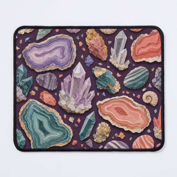Item preview, Geological Treasures Seamless Pattern designed and sold by VerdantStudio.