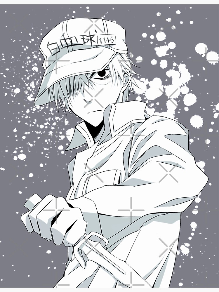 White Blood Cell  Hataraku Saibou (Cells at Work) Poster for