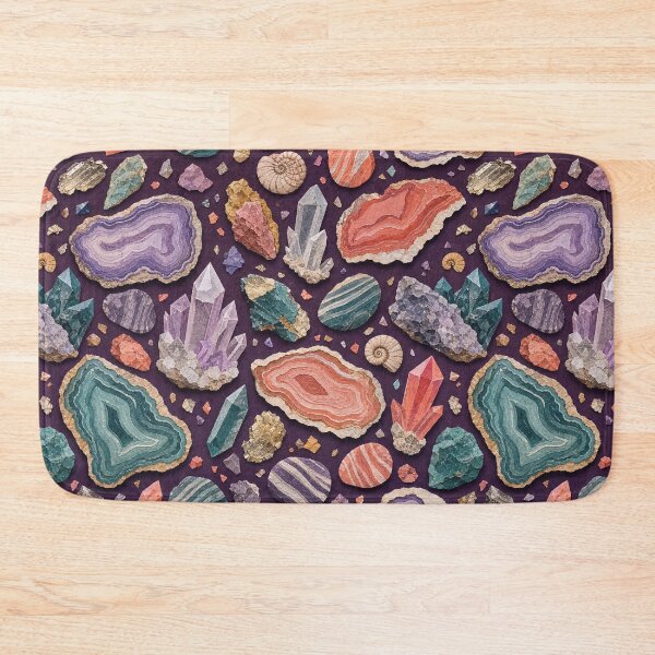 Item preview, Geological Treasures Seamless Pattern designed and sold by VerdantStudio.