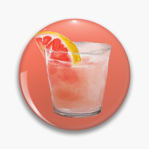 Item preview, Pink Grapefruit Cocktail | Watercolor Citrus Drink | Summer Aesthetic Art | Coastal Cocktail Illustration designed and sold by NOUURRRR.