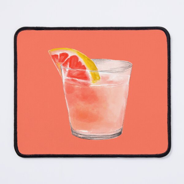 Item preview, Pink Grapefruit Cocktail | Watercolor Citrus Drink | Summer Aesthetic Art | Coastal Cocktail Illustration designed and sold by NOUURRRR.