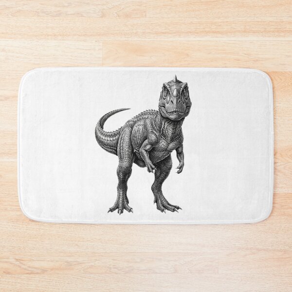 Artikelvorschau, Majungasaurus – Realistischer minimalistischer Schwarzweiß-Stil entworfen und verkauft von Minimalisticaly.