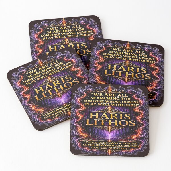Item preview, Dancing With Demons | Bilingual Gothic Dark Romance Quote | Mystical Forest Art designed and sold by Alchemy Forge.