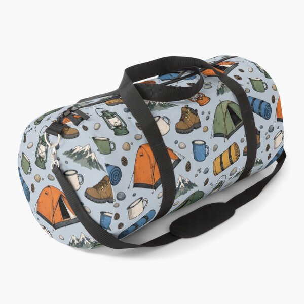 Item preview, Campfire Gear Seamless Pattern designed and sold by VerdantStudio.