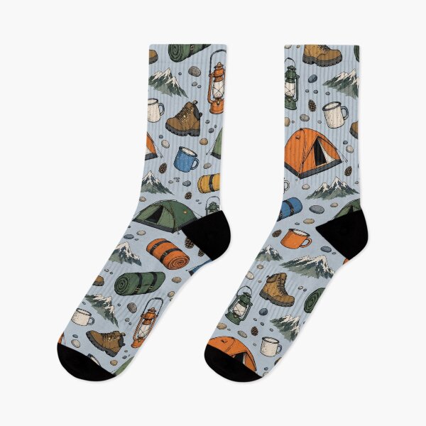Item preview, Campfire Gear Seamless Pattern designed and sold by VerdantStudio.