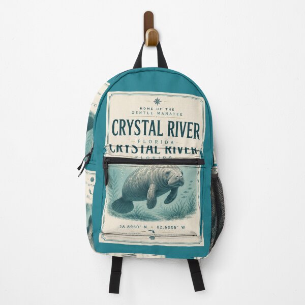 Item preview, Crystal River Coordinates | Home of the Gentle Manatee | Florida Springs Travel Design designed and sold by piketo.