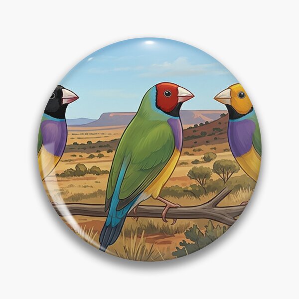 Item preview, Gouldian Finch head colours in the Kimberley designed and sold by Gouldian Care.