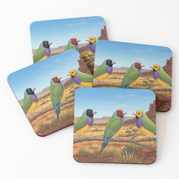 Item preview, Gouldian Finch head colours in the Kimberley designed and sold by Gouldian Care.