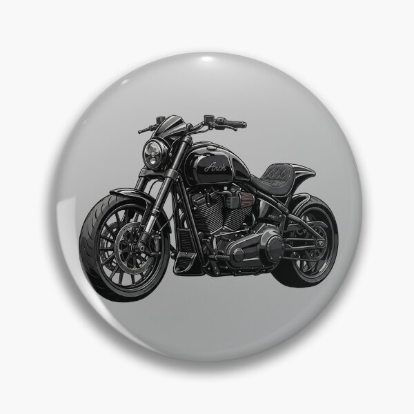 Item preview, Arch Motorcycle KRGT-1 Black Performance Cruiser Illustration designed and sold by Motorline44.