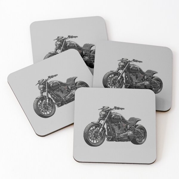 Item preview, Arch Motorcycle KRGT-1 Black Performance Cruiser Illustration designed and sold by Motorline44.