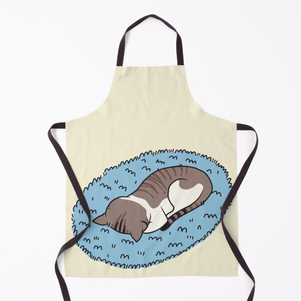 Item preview, Sleepy Cat on a Blue Rug designed and sold by cozypersimmon.