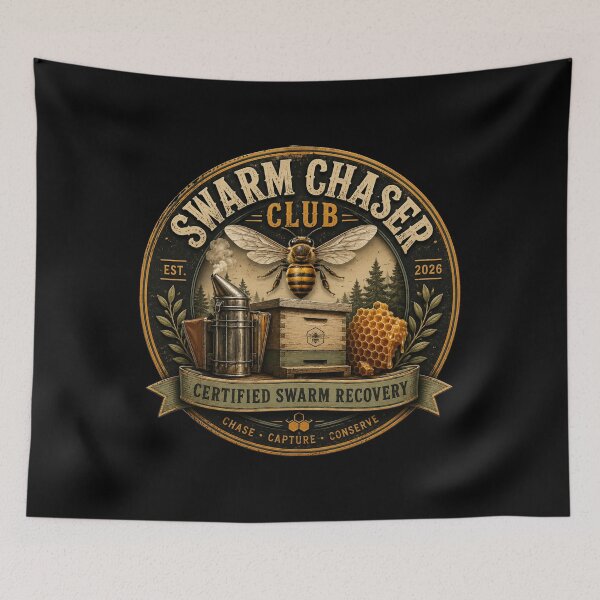 Item preview, Swarm Chaser Club Vintage Beekeeper T-Shirt | Beekeeping Bee Lover Gift Classic T-Shirt  designed and sold by podlook.