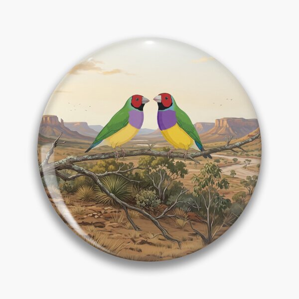 Item preview, Gouldian Finch pair in the Kimberley (1) designed and sold by Gouldian Care.
