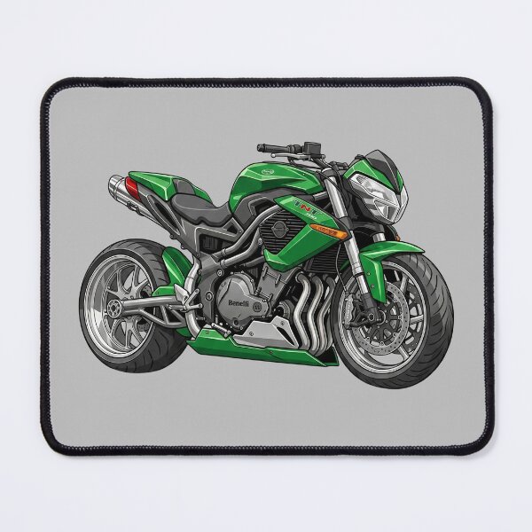 Item preview, Benelli TNT 1130 Green Italian Naked Sportbike Illustration designed and sold by Motorline44.
