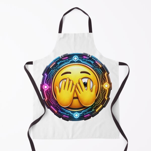 Item preview, Cyber Peeking Emoji designed and sold by syotos-ai.