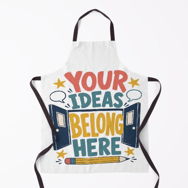 Item preview, Your Ideas Belong Here Inclusive Classroom Teacher Shirt designed and sold by POD DYNASTY | Original Print On Demand T-Shirt Graphics.