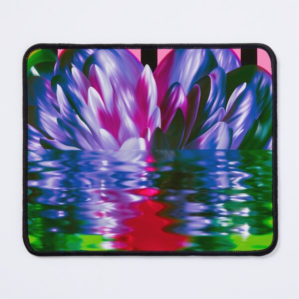 Item preview, Psychedelic Neon Bloom Over Water designed and sold by bubblegoth.