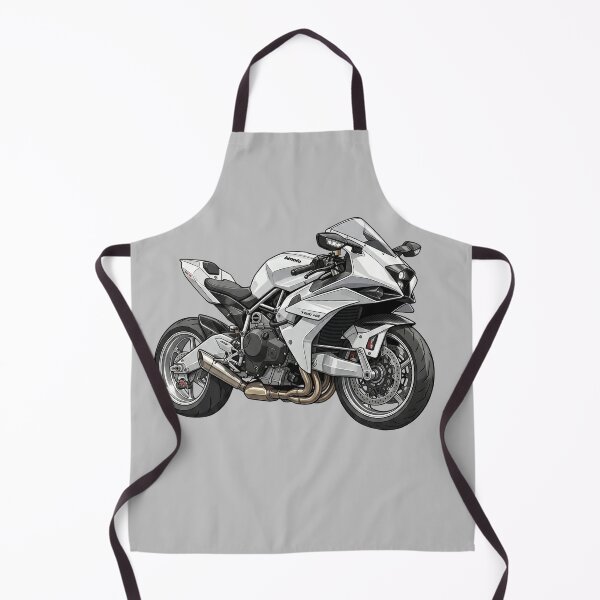 Item preview, Bimota Tesi H2 White Supercharged Italian Superbike Illustration designed and sold by Motorline44.