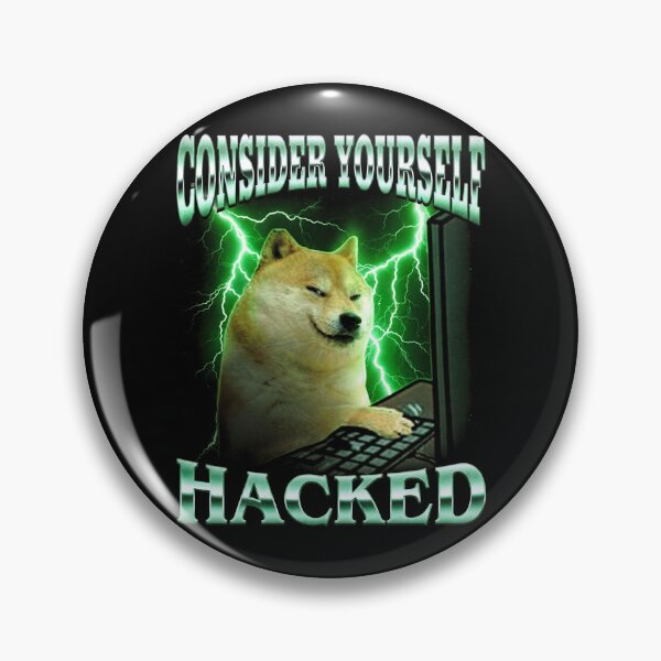 Item preview, Shiba Inu Hacker Shirt Funny Dog Meme T-Shirt Consider Yourself Hacked Tee Cyber Security Tech Humor Top Gift for Programmer Coder[Black Shirt Only] designed and sold by Off-Road-Zone.