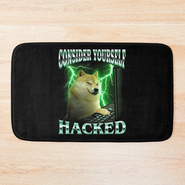 Item preview, Shiba Inu Hacker Shirt Funny Dog Meme T-Shirt Consider Yourself Hacked Tee Cyber Security Tech Humor Top Gift for Programmer Coder[Black Shirt Only] designed and sold by Off-Road-Zone.