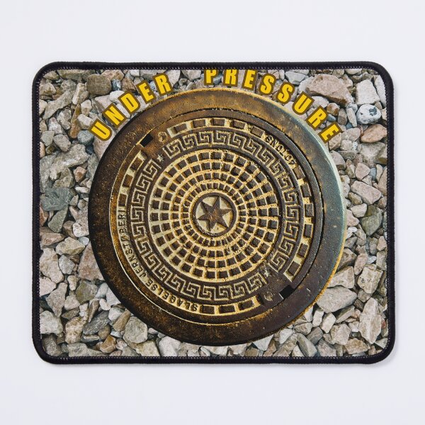 Item preview, Under Pressure Funny Metal Manhole Cover Urban Industrial T-Shirt designed and sold by JurateArt-DK.